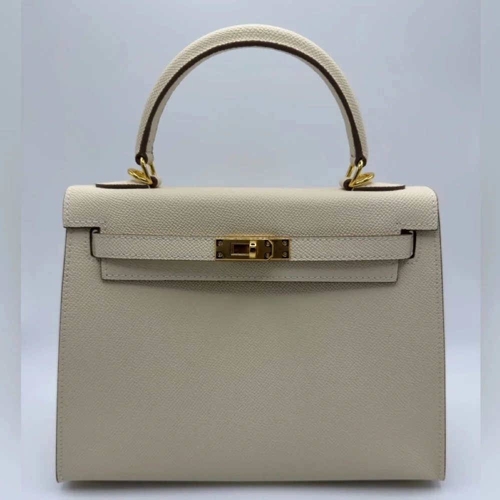 The Kinsley 25 - Vanilla Cream - Top Handle Satchel Bag